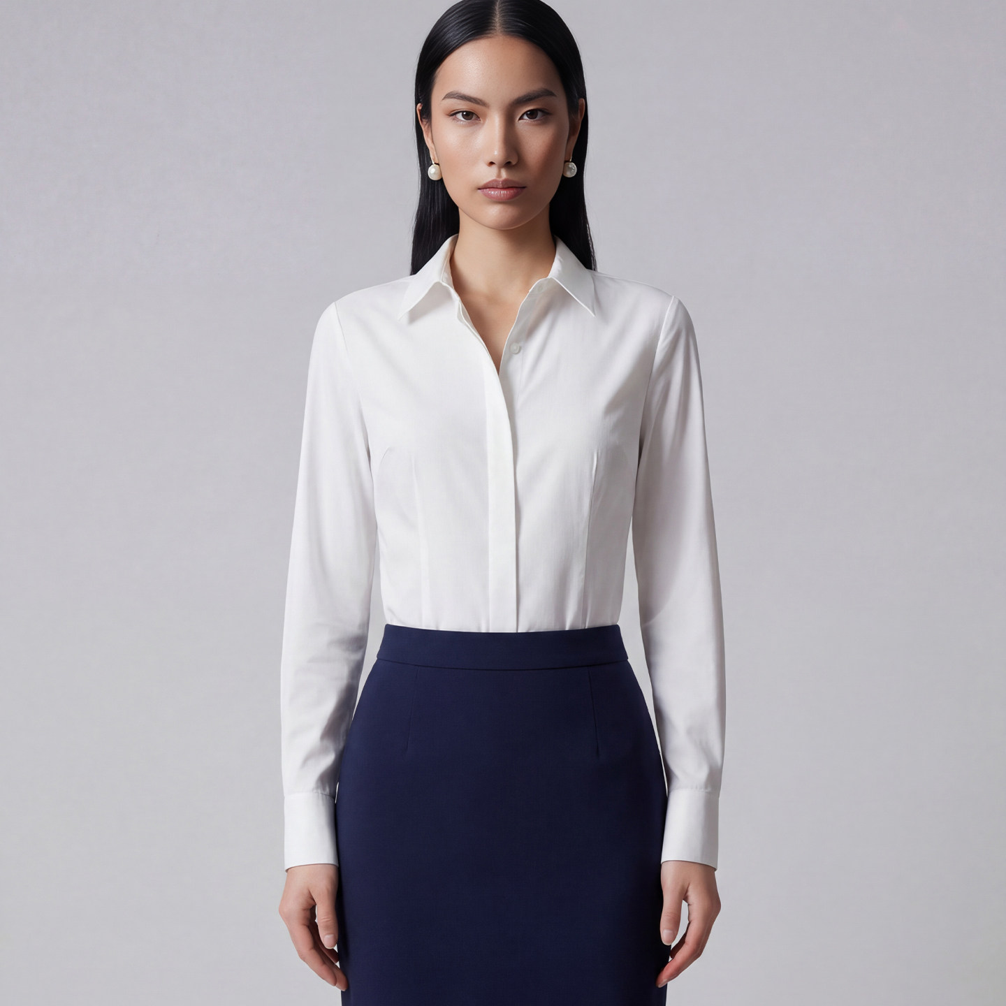 BRANDBYMEI白色衬衫高级抗皱免熨烫新款女士长袖气质名媛上衣设计,女装/女士精品,衬衫,淘宝优惠券,粉丝福利购,淘宝优惠卷