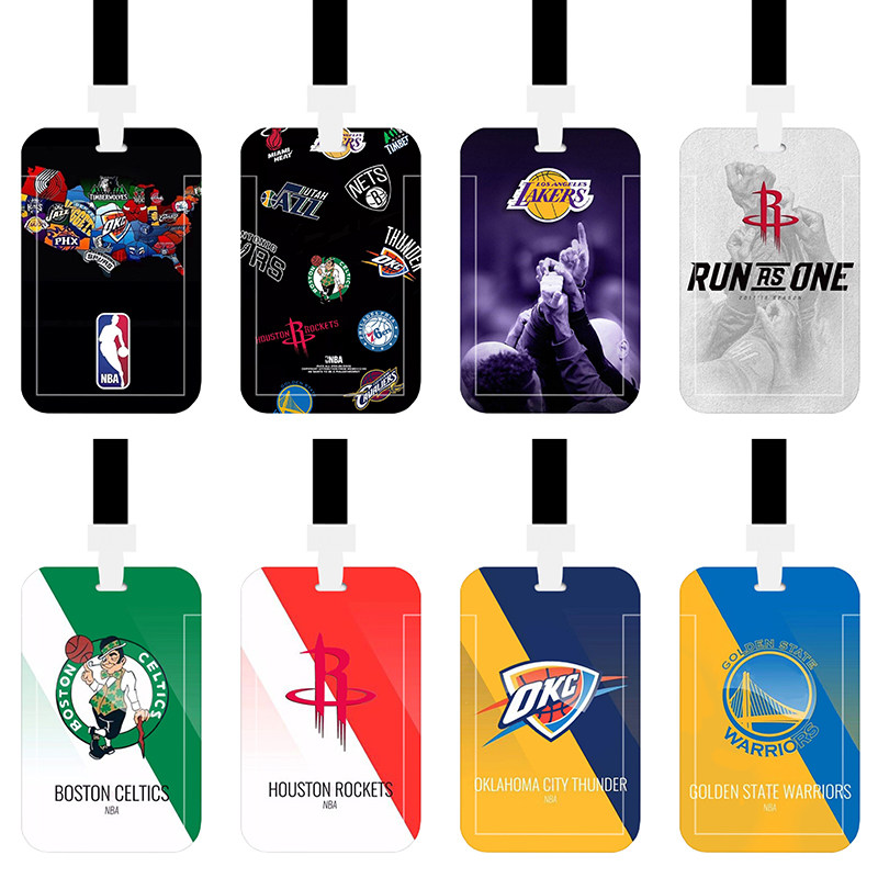 NBA球队湖人勇士篮网雄鹿76人马刺凯尔特人校牌公交学生饭卡卡套
