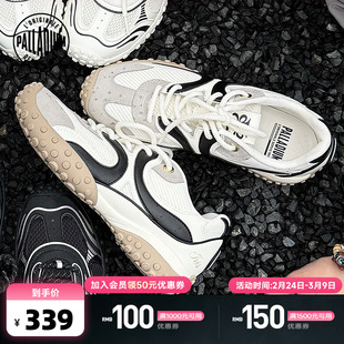 PALLADIUM帕拉丁休闲鞋复古运动系带女款薄底鞋赛车鞋94743