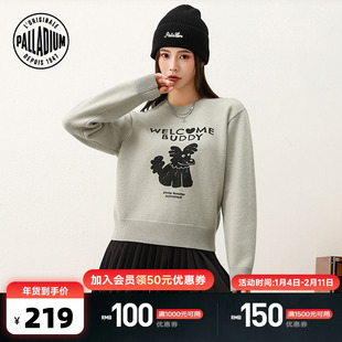 PALLADIUM帕拉丁上装简约卡通图案女款圆领毛衫1913523