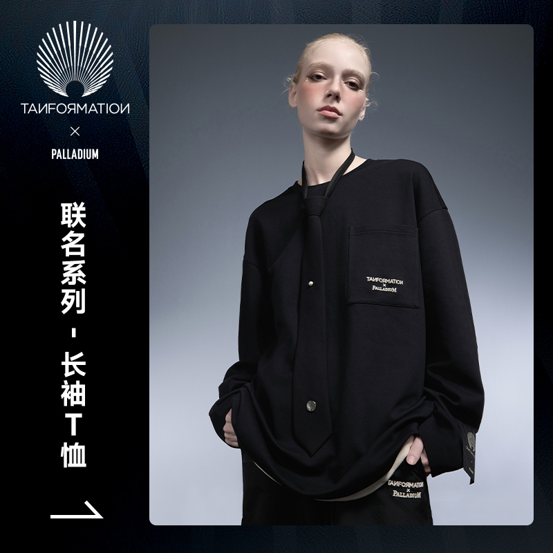 TANFORMATION X PALLADIUM联名圆领长袖T恤