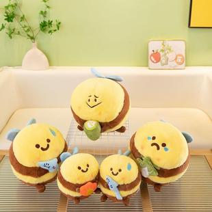 可爱蜜蜂毛绒公仔bee搞怪玩偶创意蜜蜂毛绒玩具丑萌可爱节日礼物