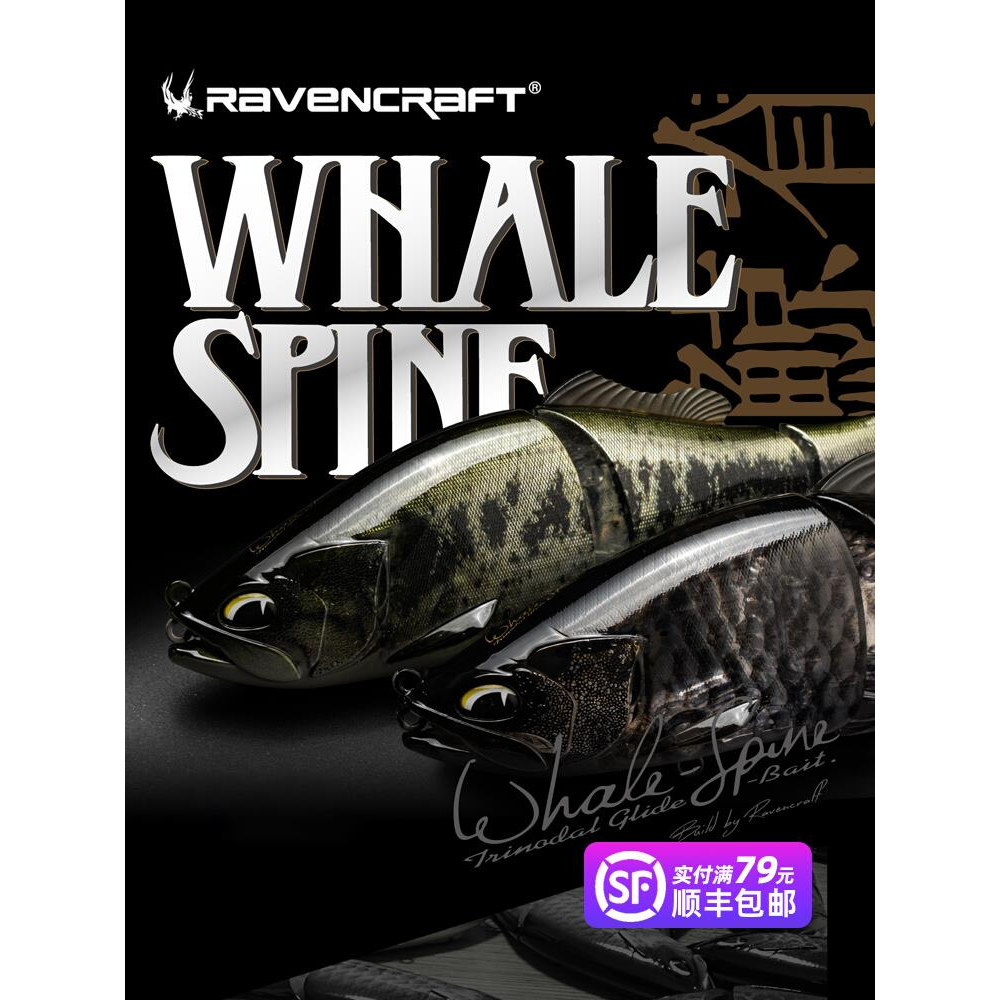 鲸脊泳饵多节鱼路亚饵鲸落高仿生远投缓沉大拟饵,户外/登山/野营/旅行用品,路亚饵,淘宝优惠券,粉丝福利购,淘宝优惠卷