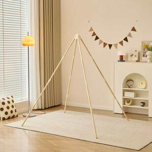 儿童帐篷圆木棍实木支架帐篷配件三角加固件游戏屋支撑杆加固定器