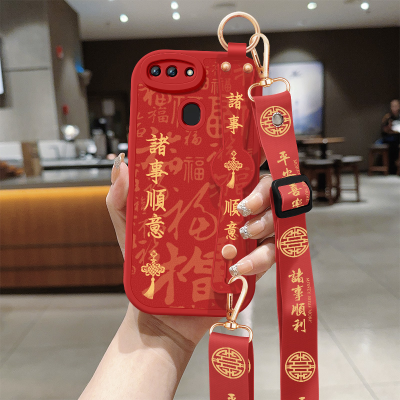 斜挎腕带★小羊皮细腻手感★天使眼镜头保护