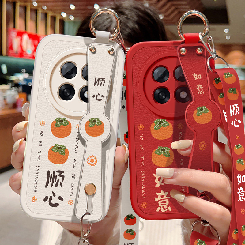 柿柿顺心适用oppoa6手机壳a6gt新款a6pro斜挎腕带支架挂绳A6i保护套a6max小羊皮OPPO防摔硅胶软壳女士外壳