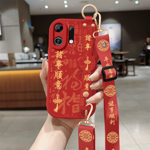 斜挎腕带★小羊皮细腻手感★天使眼镜头保护