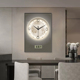 现代轻奢饭厅钟表挂钟客厅2025款 画高级感艺术 万年历电子钟挂画