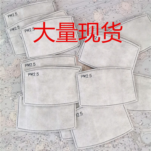 30pcs cotton Cloth mask special filter 5-layer PM2.5 virus