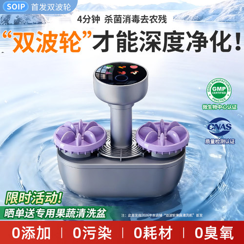 净化率99%除菌去农残果蔬清洗机