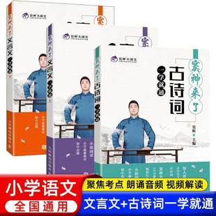 窦神来了古诗词文言文一学就通上下册小初有声伴读完整译文阅读理解考点历年真题初中窦昕豆神大语文归来教材小学赠课程解读视频课