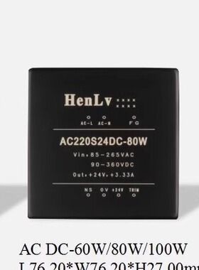 HENLV HENLV WRD24S24-15W AC-DC电源模块15V转24V