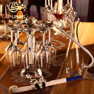 水晶红酒杯轻奢高档家用醒酒器套装 Lapunes新款 葡萄酒杯高脚杯架