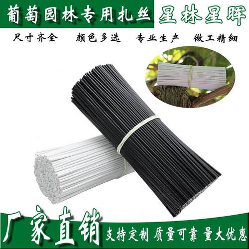 葡萄扎丝0.9圆 12cm 1万条包塑扎丝，扎丝绑丝，扎带铁丝，扎丝