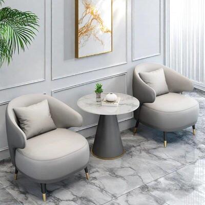 酒店商务接待沙发休息区美容院会客样品屋展示中心办公室休闲 洽