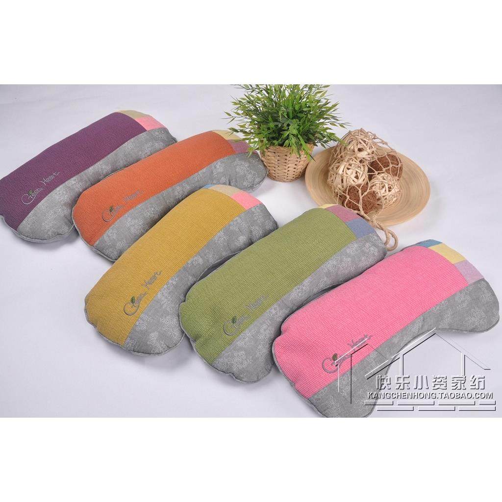 韩国砂洗棉U型颈椎荞麦枕头纳米管护颈椎单人PE软管助睡眠月牙,床上用品,功能枕/保健枕/养生枕,淘宝优惠券,粉丝福利购,淘宝优惠卷