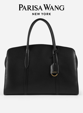 Parisa Wang25年秋冬麂皮38超大号手提包波士顿包羊皮