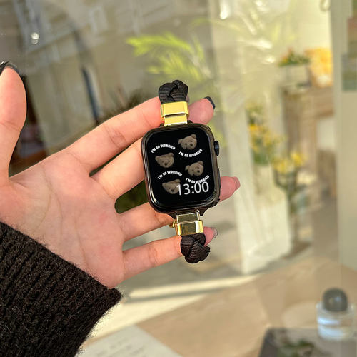 苹果编织手绳替换腕带男女款