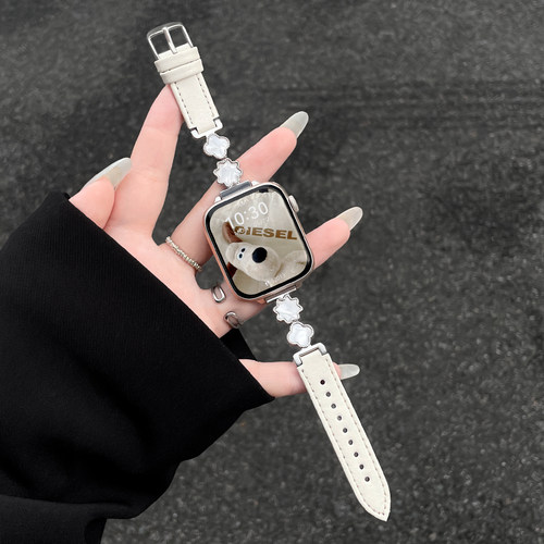 鑫景辉苹果iwatchs12表带贝母皮