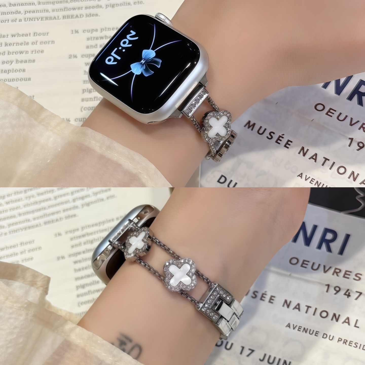 适用红米watch四叶草手链表带