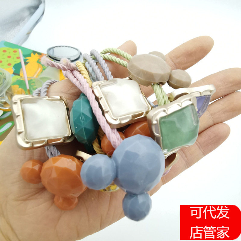 韩国东大门可爱米奇老鼠发绳少女绳儿童头饰橡皮筋扎头绳简约发圈
