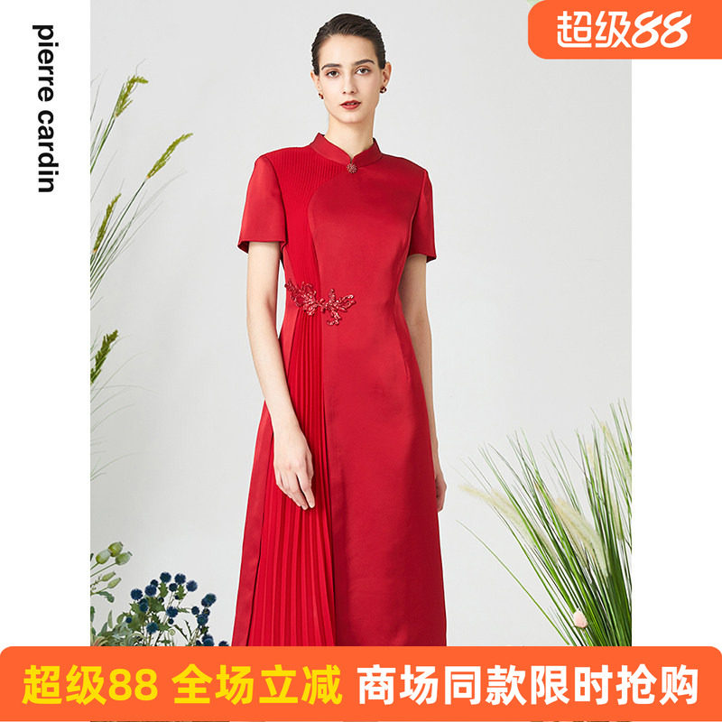 直播特卖皮尔卡丹女装折扣店连衣裙P3219D3053R0