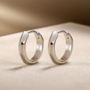 925纯银耳钉女养耳洞免摘耳饰简约冷淡风高级感耳环耳坠轻奢耳圈