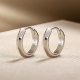 925纯银耳钉女养耳洞免摘耳饰简约冷淡风高级感耳环耳坠轻奢耳圈