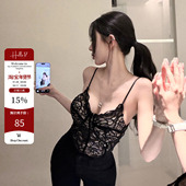 性感蕾丝鱼骨收腰吊带上衣女2025新款 Hello17 世娇妲己