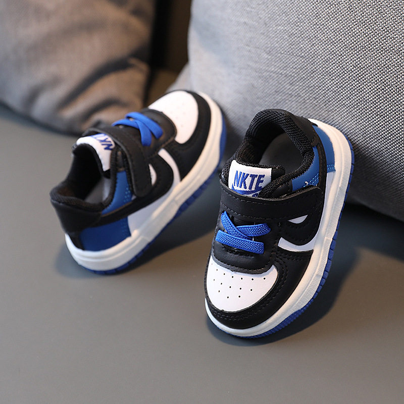 儿童板鞋春秋款0-1-3-6岁半2运动鞋男女宝宝学步鞋婴儿鞋软底防滑