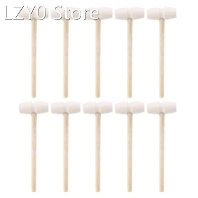 10 Pcs Wooden Hammers Toys for Chocolate Breakable Heart Min