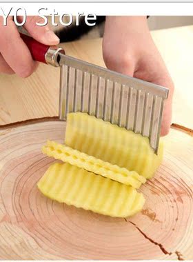 Potato Wavy Edged Making Tool Stainless Steel Kitchen Cuttin