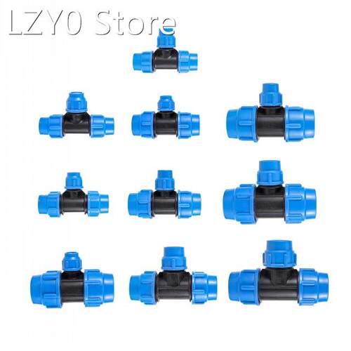 20/25/32/40/50mm PVC PE Tube Tee Reducing Connector Water Sp