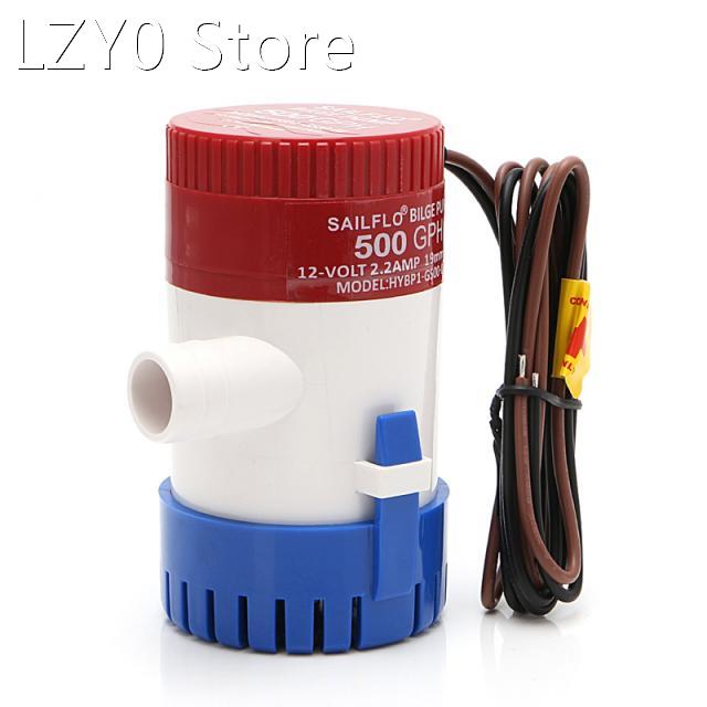 Bilge Pump 500GPH 12V Non-automatic Marine Electric Submersi