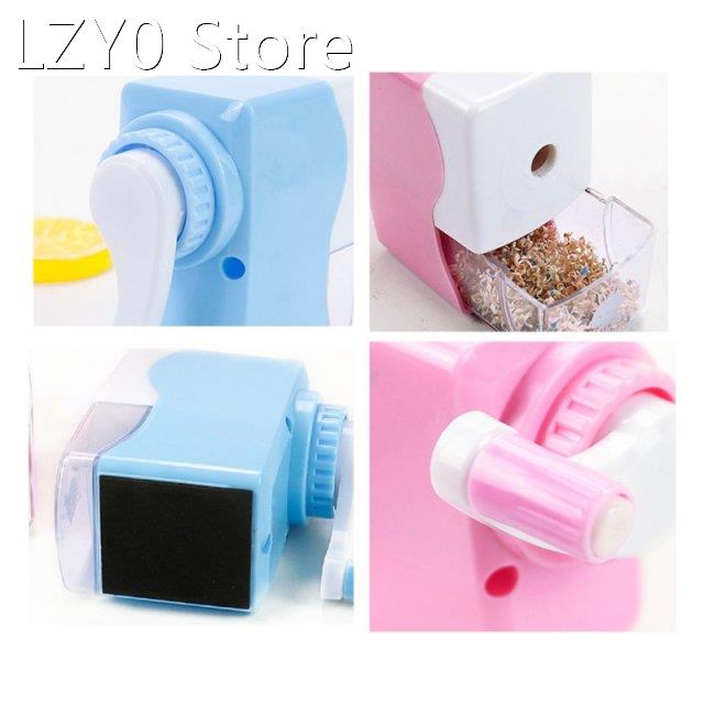 1 Pc Kids Student Pencil Sharpener Hand Crank Mechanical Acc