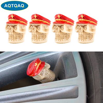 4Pcs/Set Car Modified Valve Caps Personalized Navy Tire Val