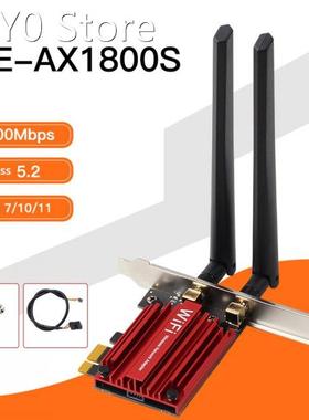 1800Mbps WiFi 6 Bluetooth 5.2 PCI-E Adapter MT7921K Dual Ban