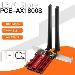 PCI WiFi Bluetooth Dual Ban Adapter 1800Mbps 5.2 MT7921K