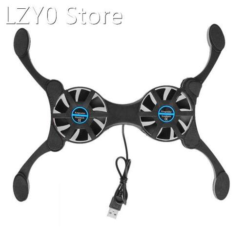 Quiet Silent Octopus Laptop Dual Cooling Fan Portable Notebo
