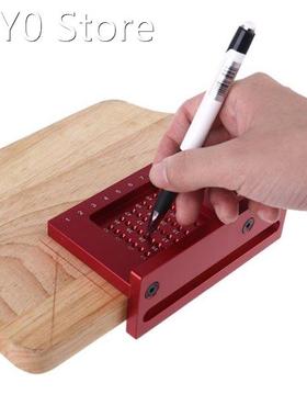Woodworking T Square Marking Gauge 3D Hole Ruler Scriber Mit