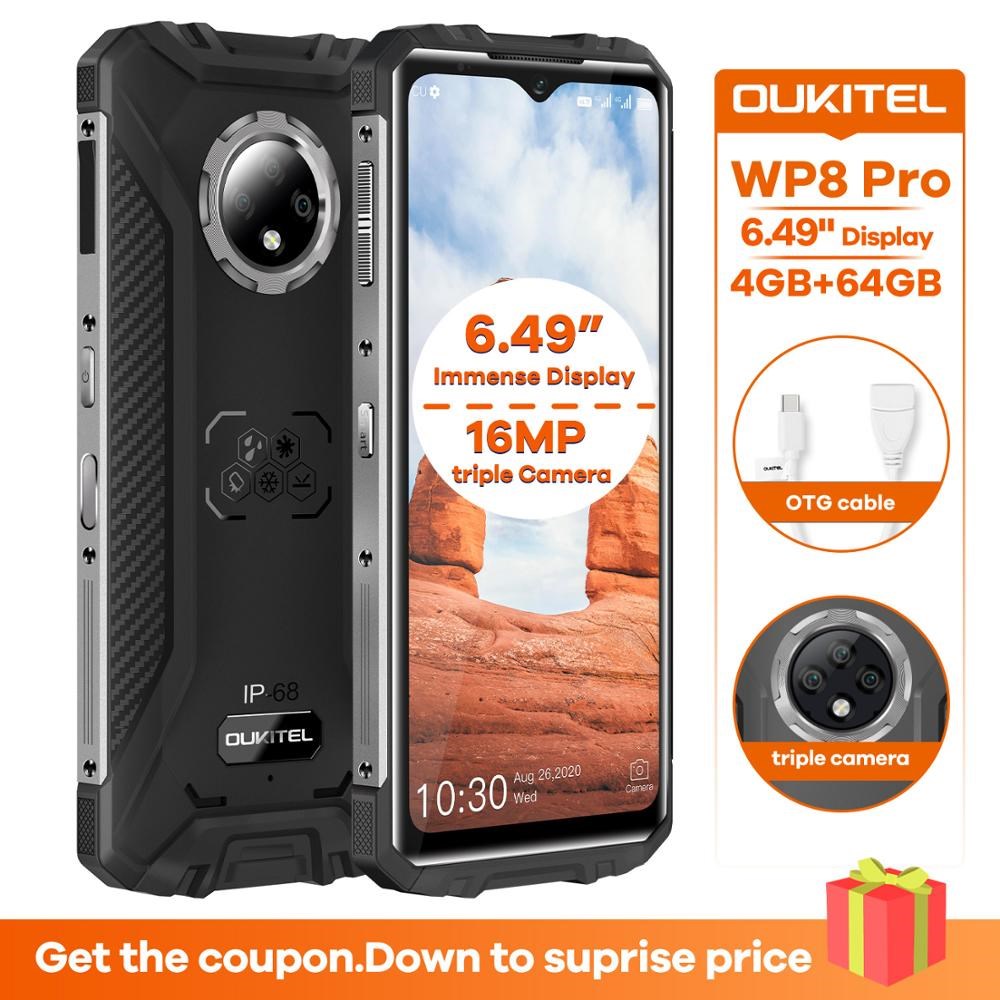 OUKITEL WP8 Pro NFC IP68 Rugged phone mobile 6.49'' Display