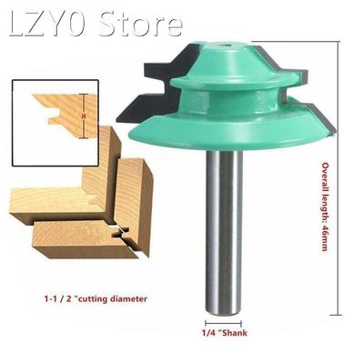1/4 Shank 45 Degree Tenon Router Bit For Wood Jointed Bit W