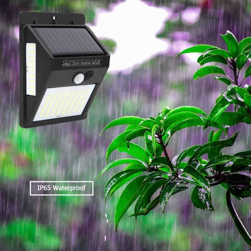 100 LED 태양광 정원 태양광 램프 PIR 모션 센서 SOLA
