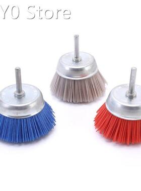 3Pcs 3Inch Nylon Filament Abrasive Wire Cup Brush Kit With 1