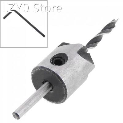 2pcs （Drill Bit + Wrench）3mm HSS Carpentry Countersink Dri
