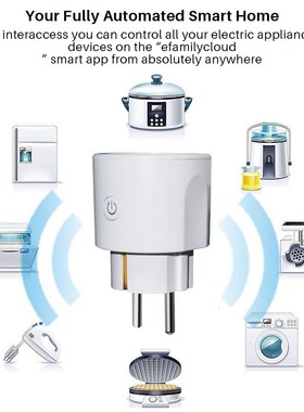 difoda Smart WiFi Plug EU WiFi Socket 16A With Timing APP C