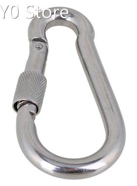 Silver 304 Stainless Steel M9x90 Link Chain Screw Carabiner