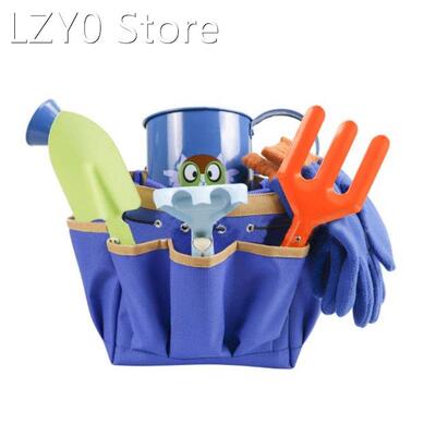 Kids Gardening Tools Set Shovel Harrow Rake Watering Can Tot
