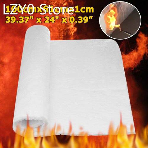 61x100cm 10mm Motorcycle Exhaust Silencer Wadding Sheet Heat