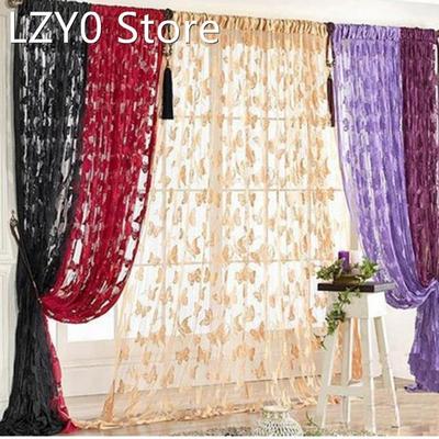 1*2M Fringe Door Window Panel Room Divider Butterfly String
